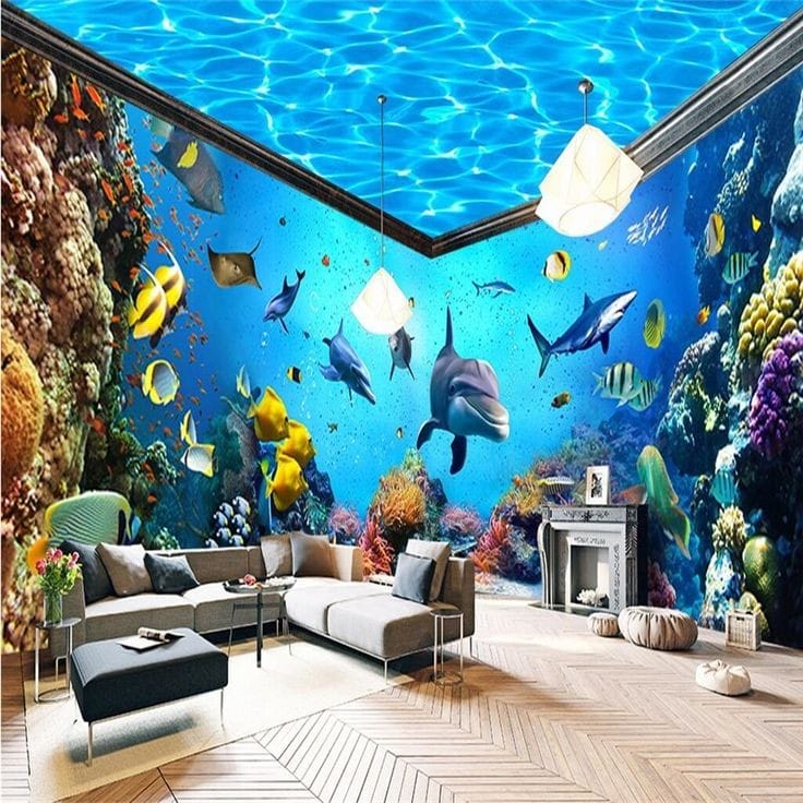 Aquarium Wallpaper Dealer Mumbai | Best Wall Covering Supplier