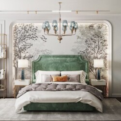 Bedroom Wallpaper Design Service Mumbai by Mural Art