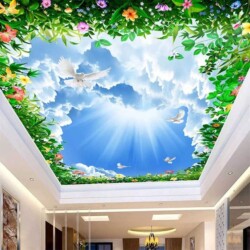 Ceiling Roof Wallpaper Service Mumbai by Mural Art