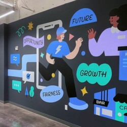 Corporate Office Wallpaper Design Service Mumbai By Mural Art