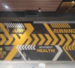 Gym Fitness Center Wallpaper Dealer Mumbai. Wall Covering Supplier Stockist +91 7715015737. Buy at Best Price for Gym & Fitness Center Shop 400+ Designs