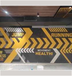 Gym Fitness Center Wallpaper Dealer Mumbai. Wall Covering Supplier Stockist +91 7715015737. Buy at Best Price for Gym & Fitness Center Shop 400+ Designs
