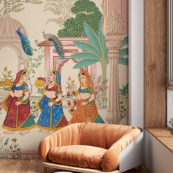 Indian Mughal Theme Wallpapers Dealer Mumbai