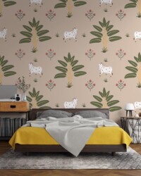 Pichwai Wallpaper Dealer Mumbai Pichwai Wallpaper for Mandir and Pooja Room by Mural Art Pichwai Wallpaper Dealer Mumbai Pichwai Wallpaper for Mandir and Pooja Room by Mural Art